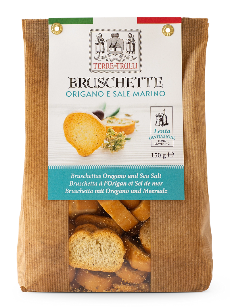 Bruschetta mit Oregano und Meersalz