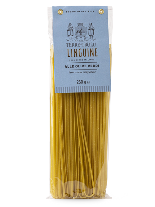 Linguine mit grünen Oliven