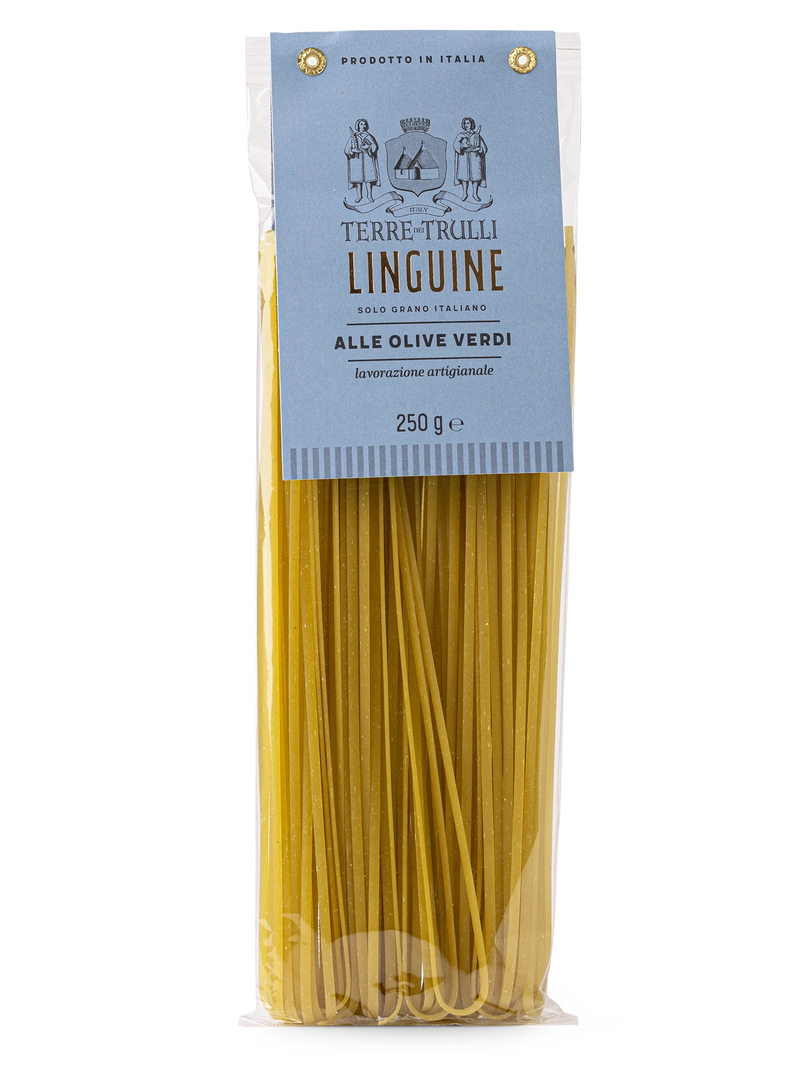 Linguine mit grünen Oliven