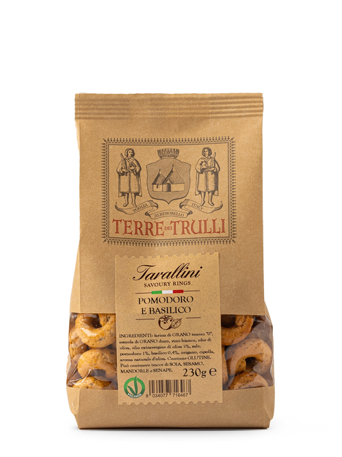 Tarallini mit Tomaten und Basilikum