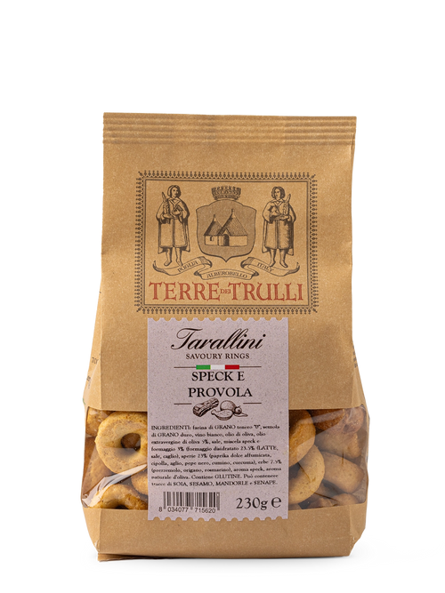 Tarallini mit Speck und Provola