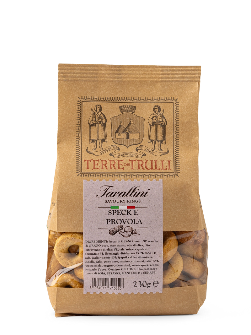 Tarallini mit Speck und Provola