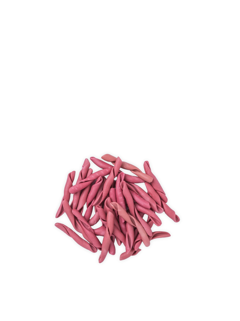 Strozzapreti mit Primitivo-Wein